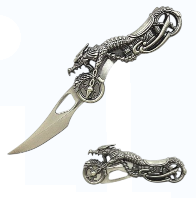 Snake Eye Tactical Dragon Motor Cycle Manual Folding Knife