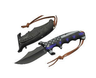 FK-5.5" Police Flag Defender Liner Lock Knife