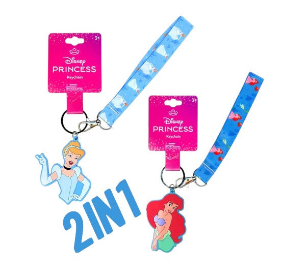 Princess Lanyard with Rubber Keychain