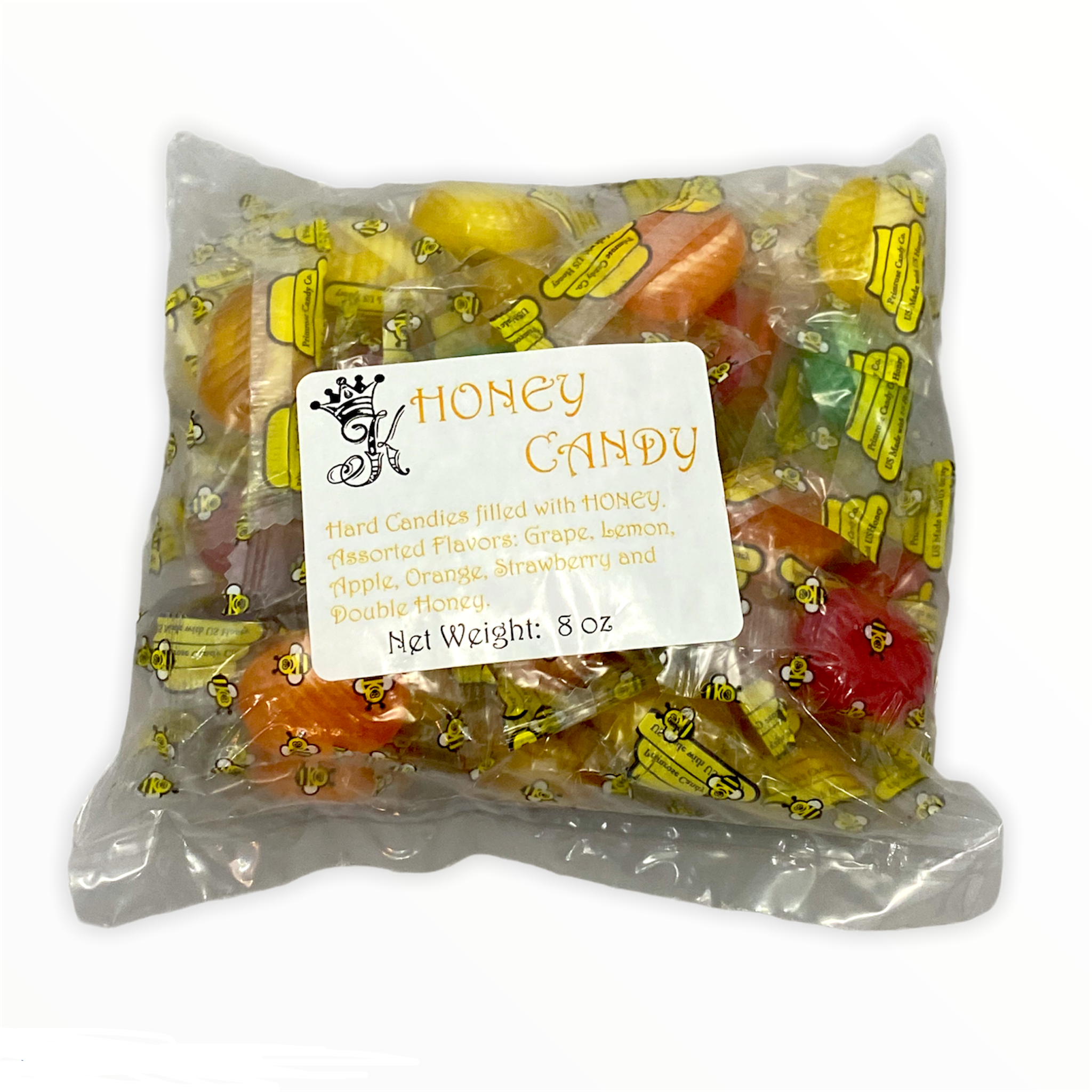 Queen Kathleen Hard Honey Candy 8oz