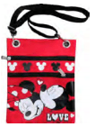 Red Mickey Minnie Love Wallet Purse