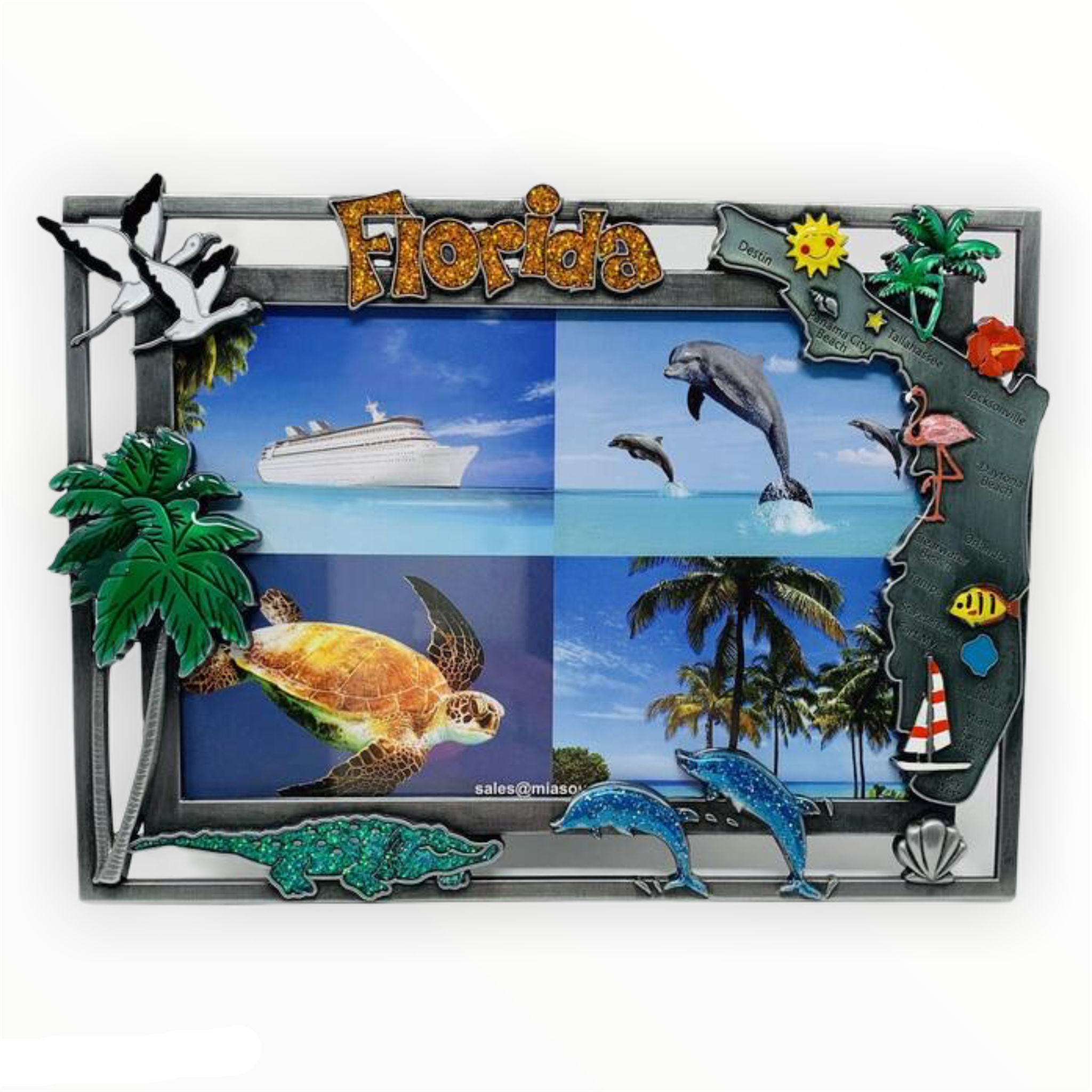 Rockin Gear Florida Picture Frame 4" x 6"