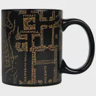 Harry Potter Hogwarts Map Heat-Change Ceramic Mug (12 oz)