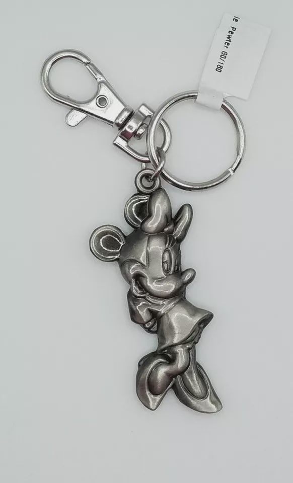 Shy Minnie Pewter Key ring