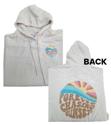 Ladies Burnout Hoodie - Sand