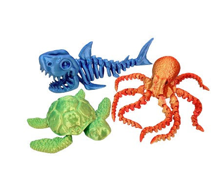 3D Printed Sealife Fidget Assrt