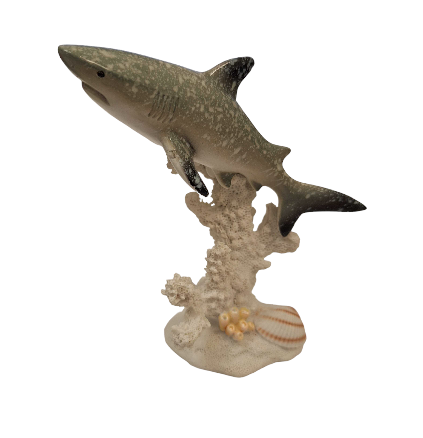 Shark On Coral 4.5'' Resin Figure