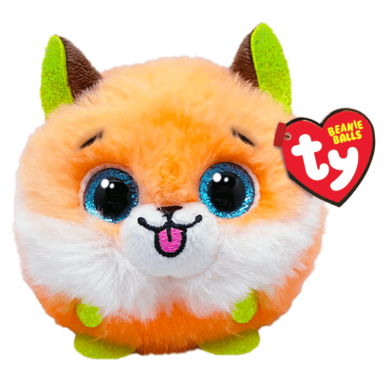 Sherbet Orange Fox Ty Puffies Collection