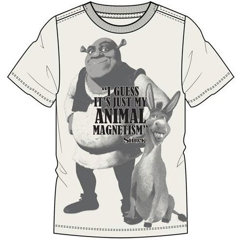 Shrek Animal Magnetism Natural Adult Shirt