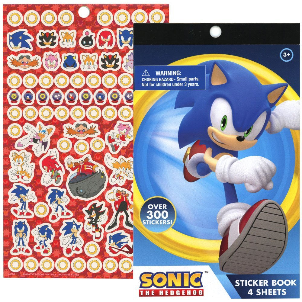Sonic Sticker Pad 4 sheet