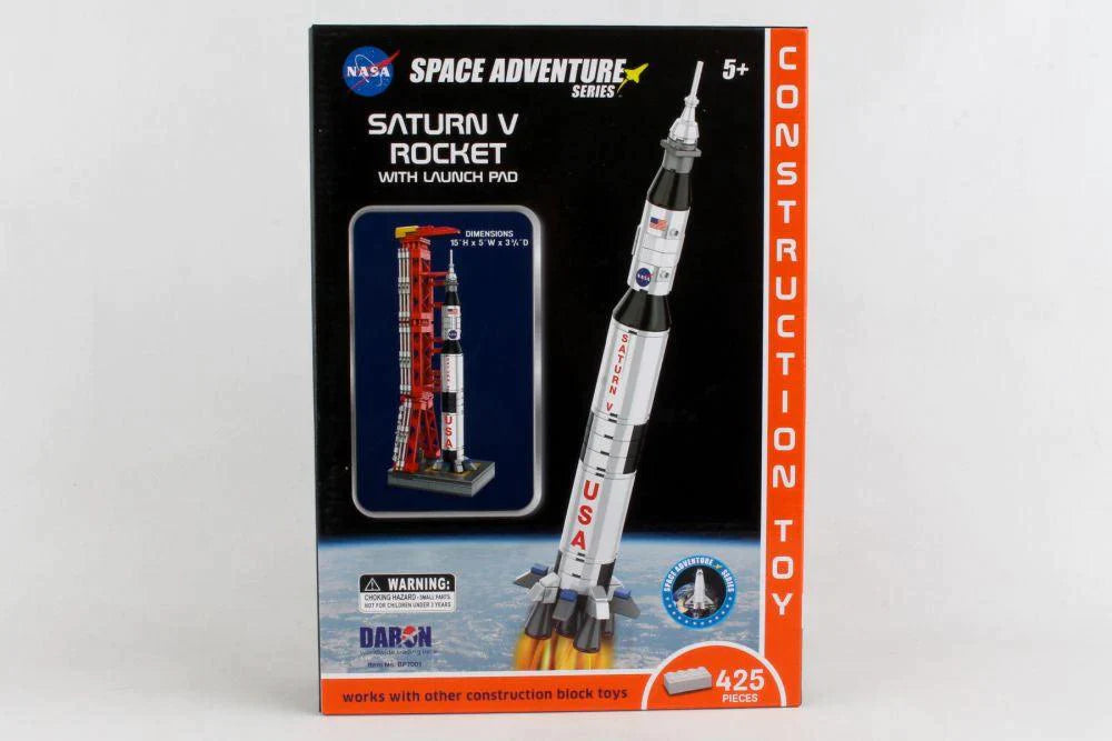Space Adventure Saturn V Rocket Construction Toy