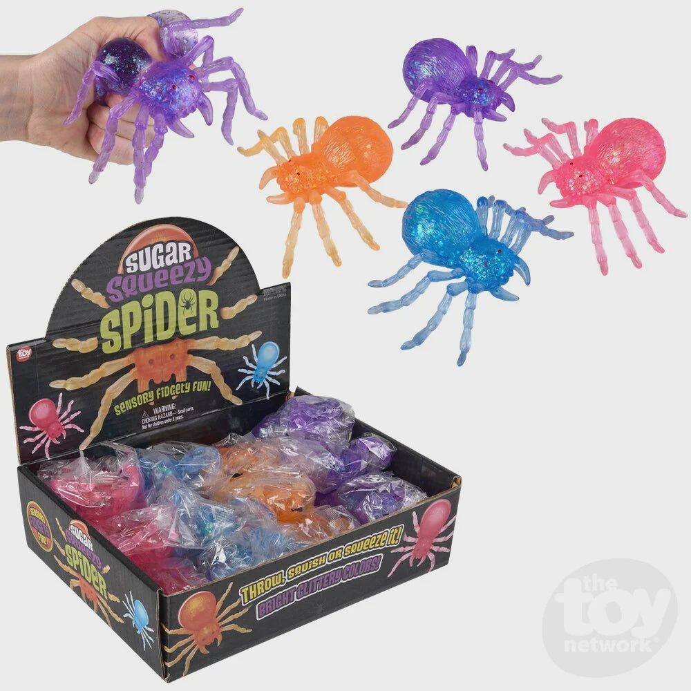 Squeezy Sugar Spider 4.75'' Assrt - 1pc