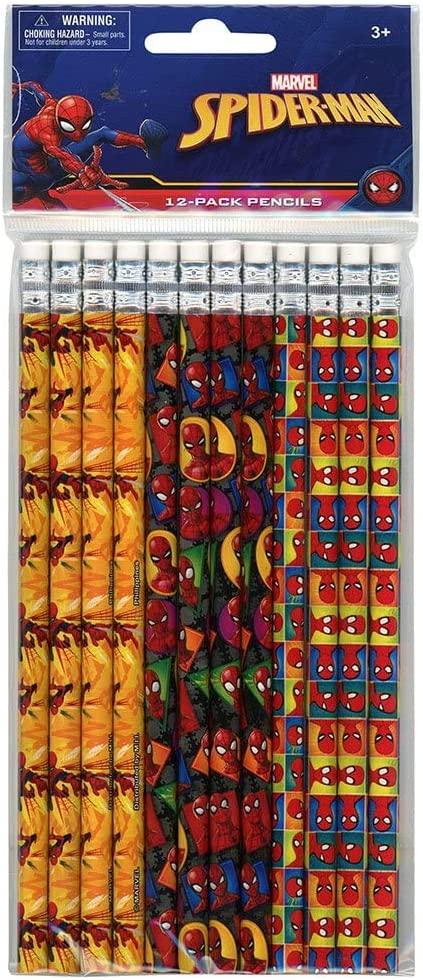 Spiderman 12pk Pencil in Poly Bag & Header