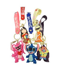 Stitch & Friends keychain Assrt, 1pc