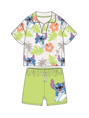 Disney stitch Baby Boys 2Pc Short Set Lime