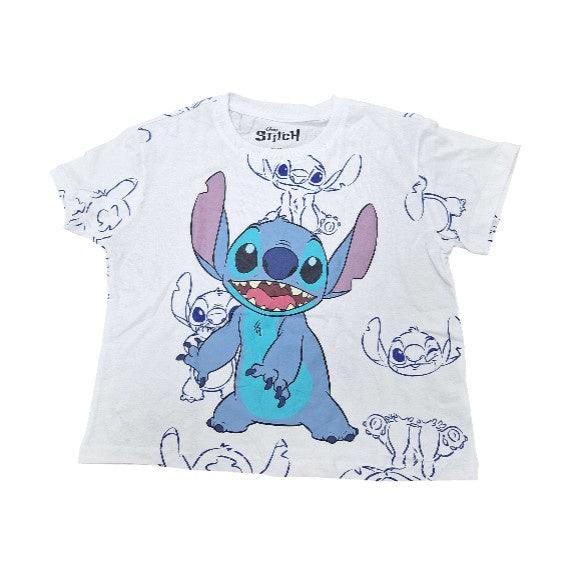 Disney Stitch Sketch Junior Boyfriend White