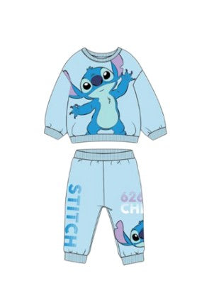 Stitch ''Stay Cool'' 2 Pc Toddler Boys Fleece Set Light Blue