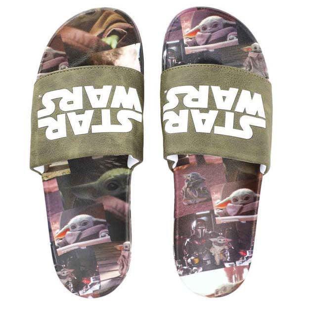 Star Wars The Mandalorian Grogu Athletic Slide Sandals