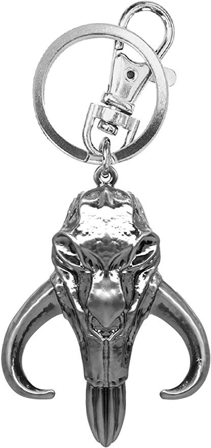 Star Wars The Mandalorian Skull Pewter Key Ring