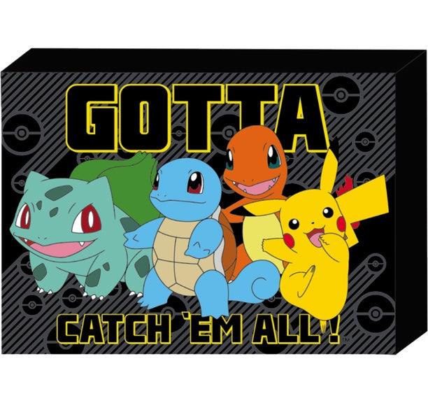 STARTERS GOTTA CATCH EM ALL 5in x 7in X1.5in BOX SIGN WALL ART