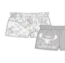 2 Pack Toddler Angel All Over & Stitch Shorts Set