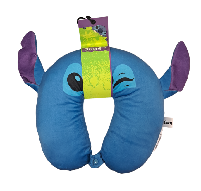 Disney Stitch 3D Ears Neck Pillow Blue