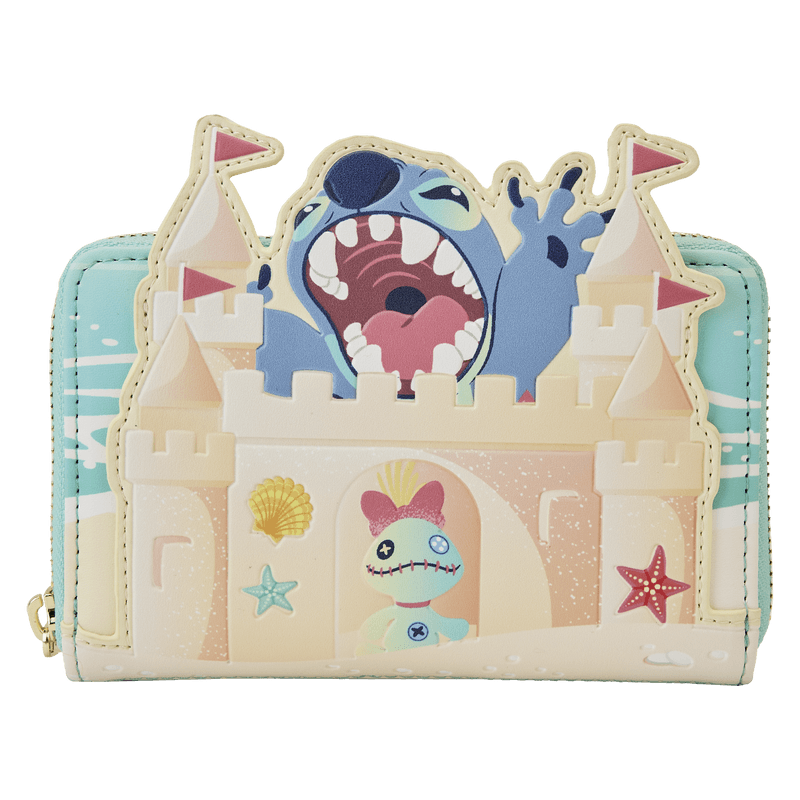 Stitch Sandcastle Beach Surprise Zip-Around Wallet