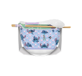 Lilo and Stitch Waves  20oz Ceramic Ramen Bowl w/ Chopsticks and Spoon