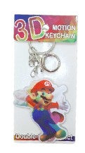 Nintendo Super-Mario 3D Anime Motion Keychain Double-sided Effect