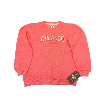 Flamingo Pink Unisex Fleece Crew Neck Pullover