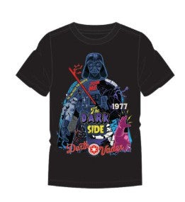 Adult Star Wars Vader The Dark Side Collage Black Shirt