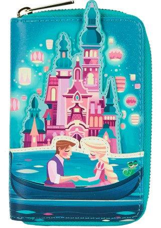 Tangled Rapunzel Castle Glow in the Dark Zip Around Wallet