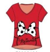 TEE RED MINNIE BOW ON HEAD