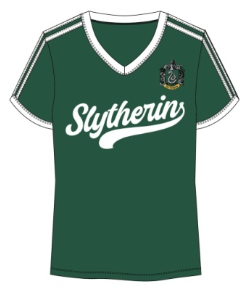 Harry Potter Slytherin Varsity V Neck Girl Green Tee