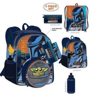 THE MANDALORIAN 16 Inches BACKPACK 5PC SET