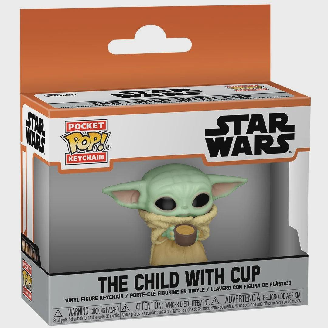 The Mandalorian The Child with Cup Pop Key chain