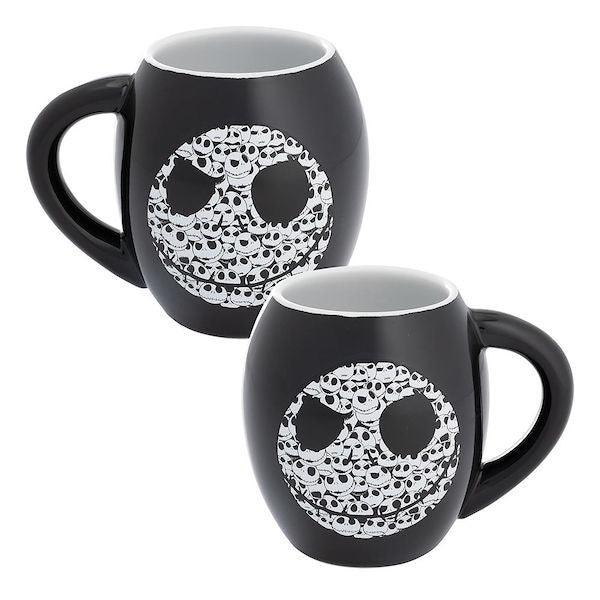 The Nightmare Before Christmas Jack 18 oz. Oval Ceramic Mug, black
