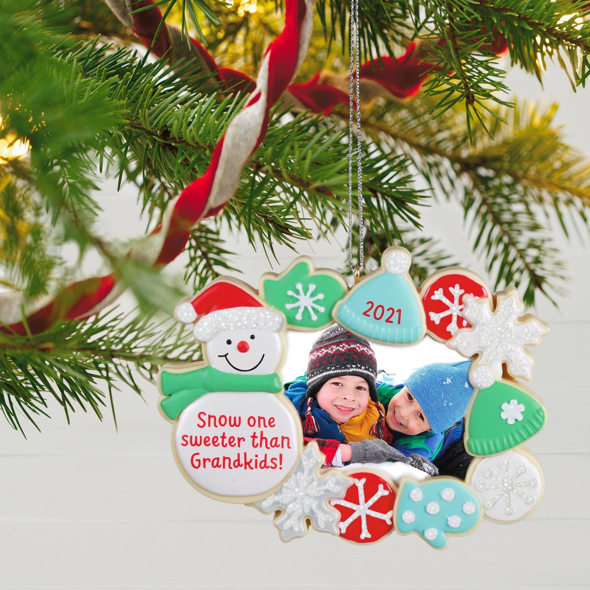 The Sweetest Grandkids 2021 Photo Frame Ornament