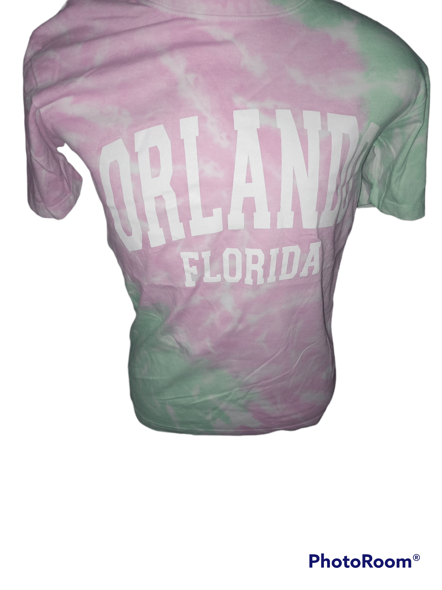 Tie Dye Short Sleeve Tee Shirts-Pink Mint
