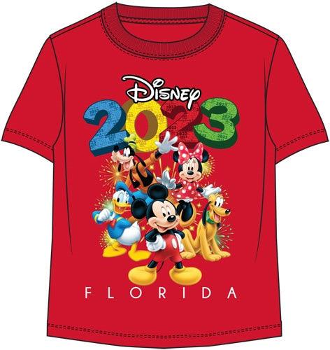 Toddler 2023 Mickey Fun Friends Tee Red