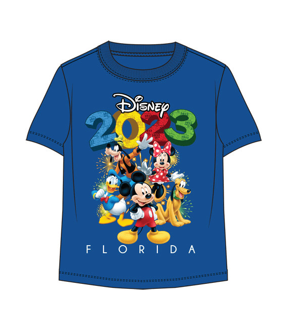 Toddler 2023 Mickey Fun Friends Tee Royal Blue