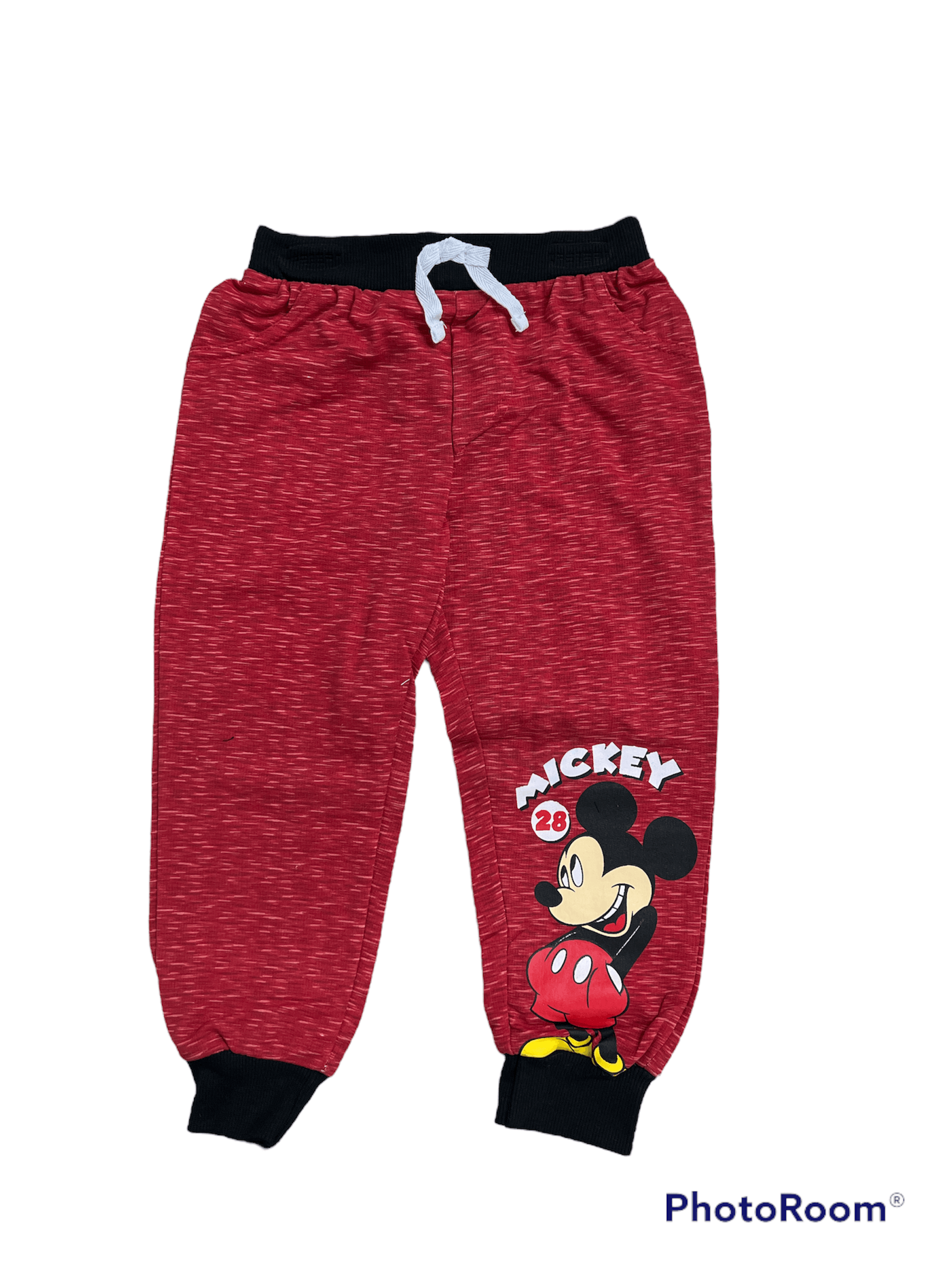 Toddler 2pk Jogger and Shorts Mickey Mouse Red and Black
