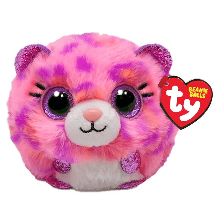 Topaz Pink Leopard Ty Puffies Collection