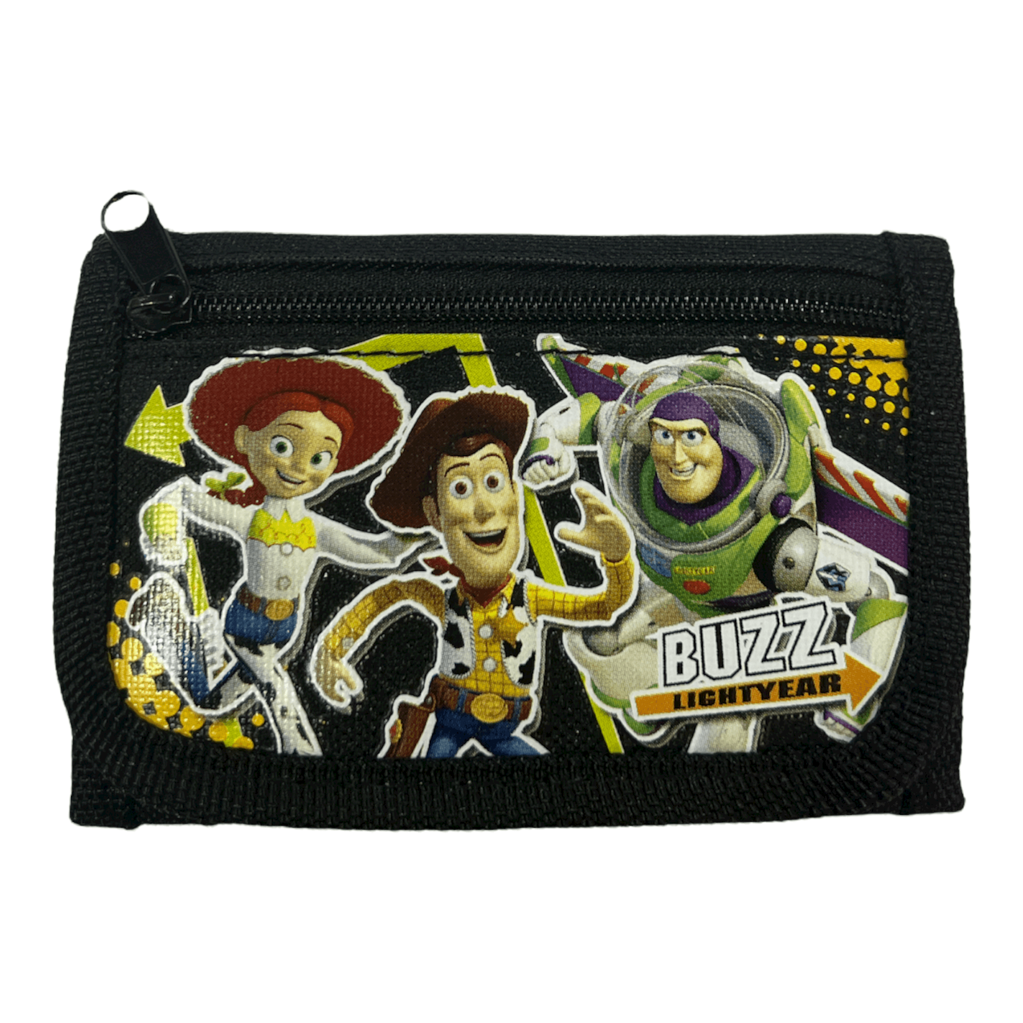 TRI FOLD WALLET FABRIC TOYS STORY BLACK