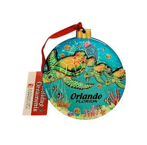 Orlando Turtle Foil 2Layer 3"Ornament