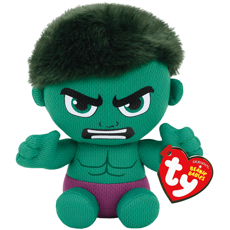 Ty Beanie Babies Marvel The Incredible Hulk 6" Plush