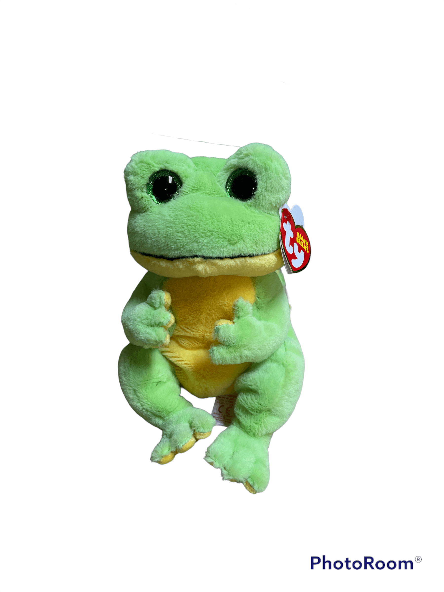 Ty Beanie Bellies Snapper Green Frog 8" Plush