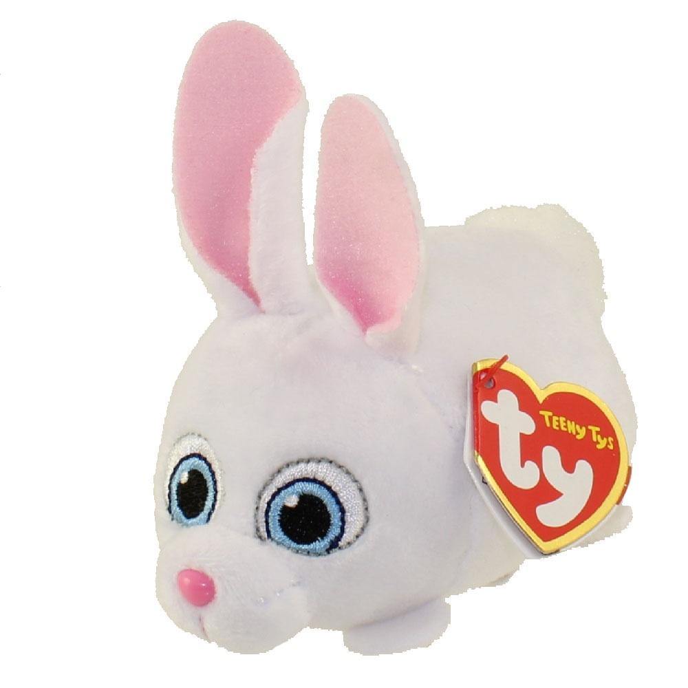 TY Beanie Boos - Teeny Tys Stackable Plush - Secret Life of Pets - SNOWBALL (4 inch)