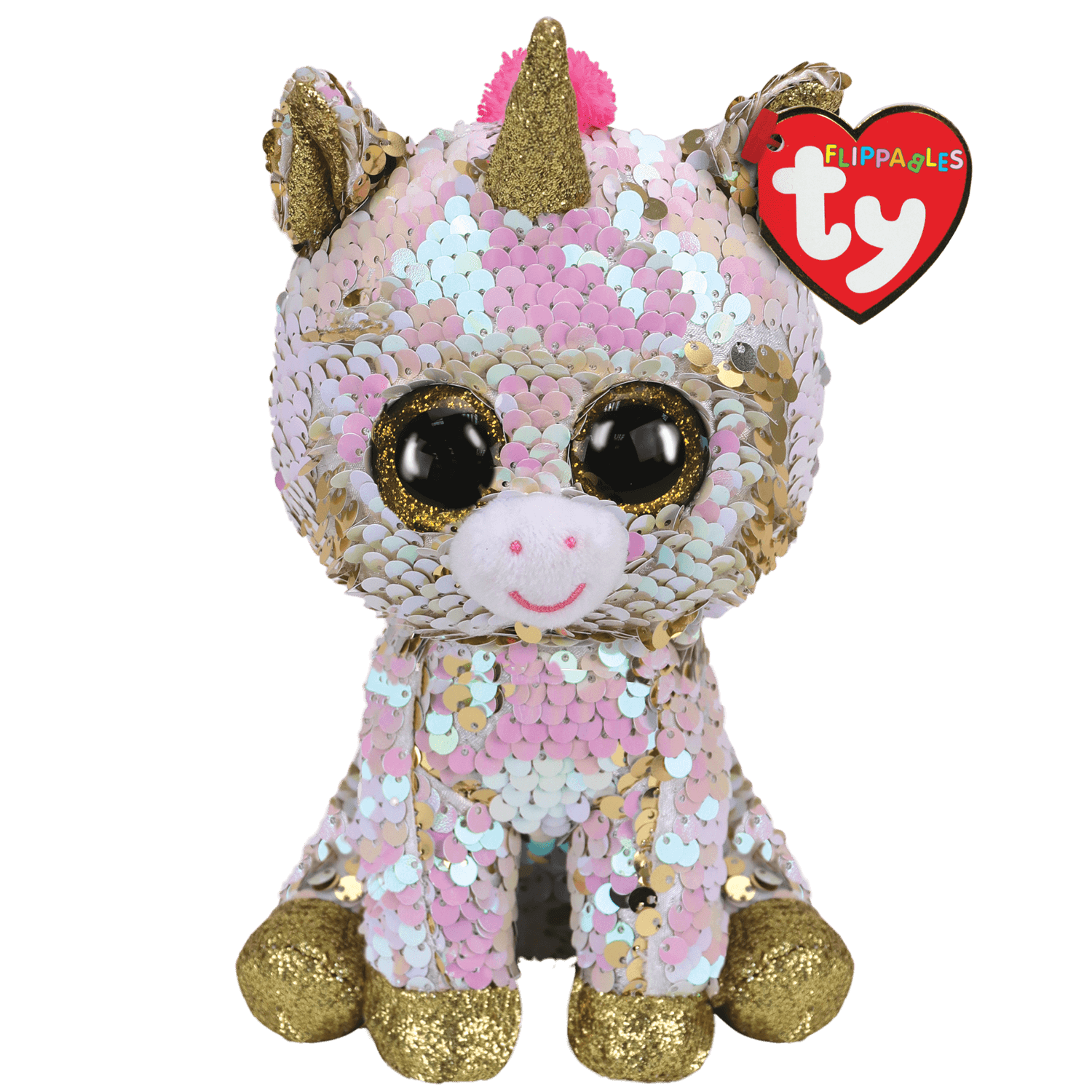 TY Flippables Fantasia Unicorn Plush 6"