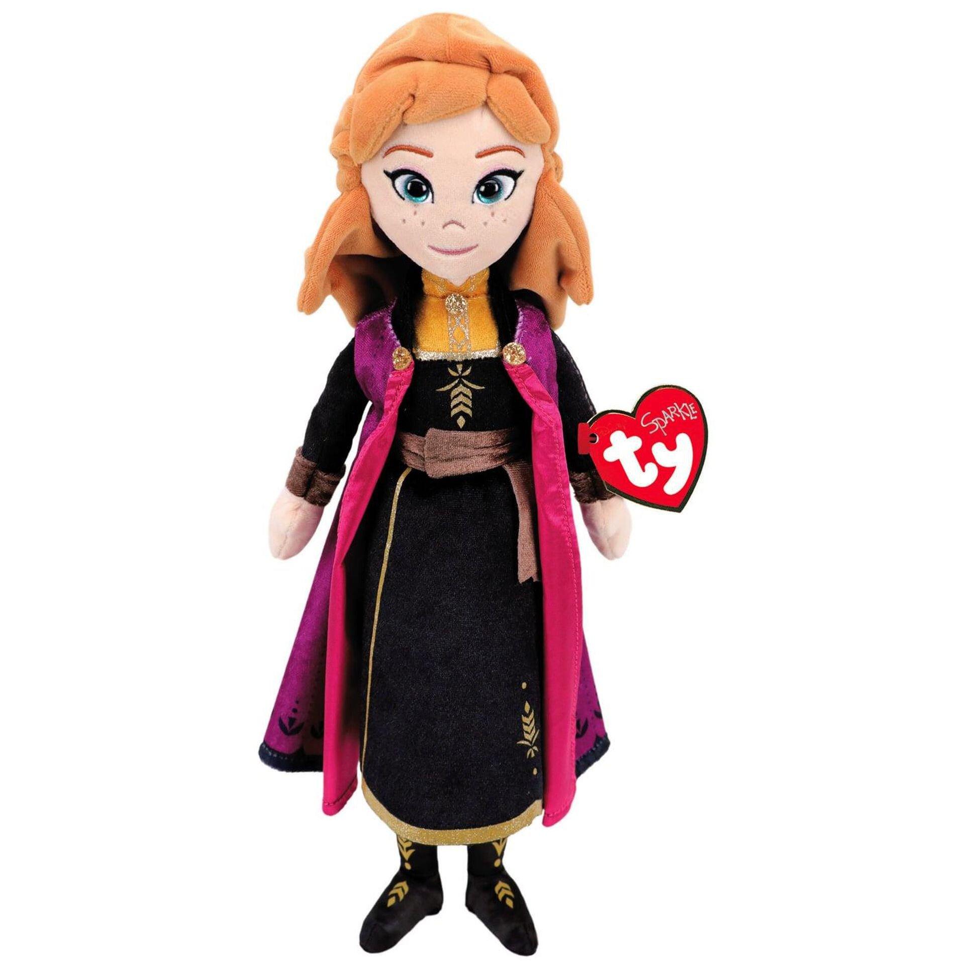 Ty Sparkle Frozen 2 Anna Plush Doll, 15.5"